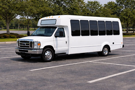 20-passenger minibus available for charter in Cedar Rapids, IA